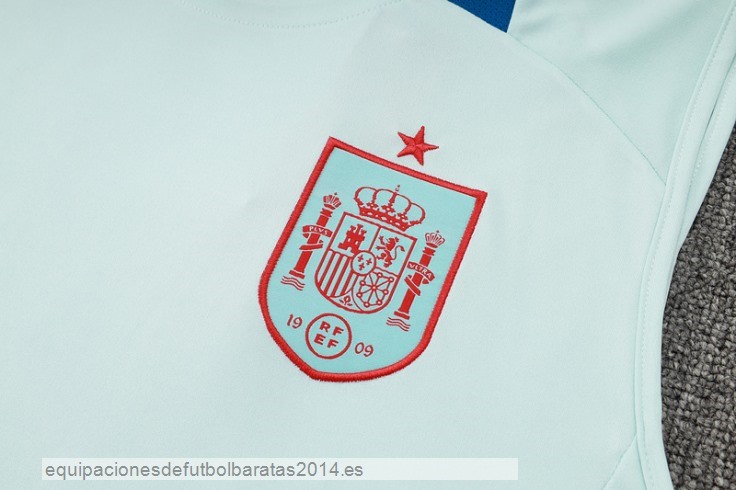 Nuevo Entrenamiento Sin Mangas Espana 2024 Azul Baratas